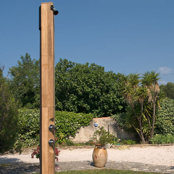  Douche solaire extérieure en teck | Douche solaire Teck - Accessoires de piscine