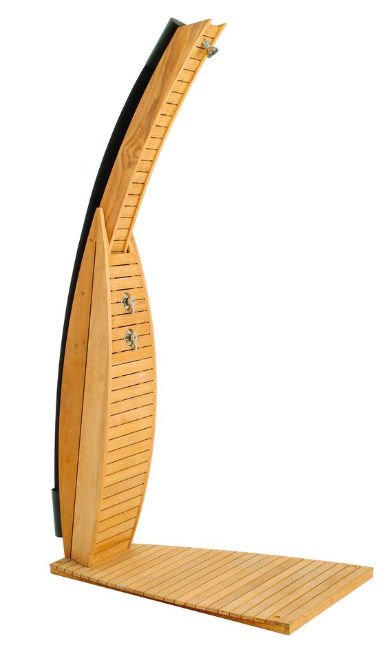  Douche solaire extérieure en teck | Douche solaire Teck - GIORDANO