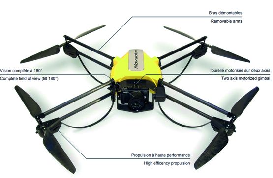  Drone professionnel évolutif à pilotage automatisé pour relevés et analyse | Drone U130 - NOVADEM