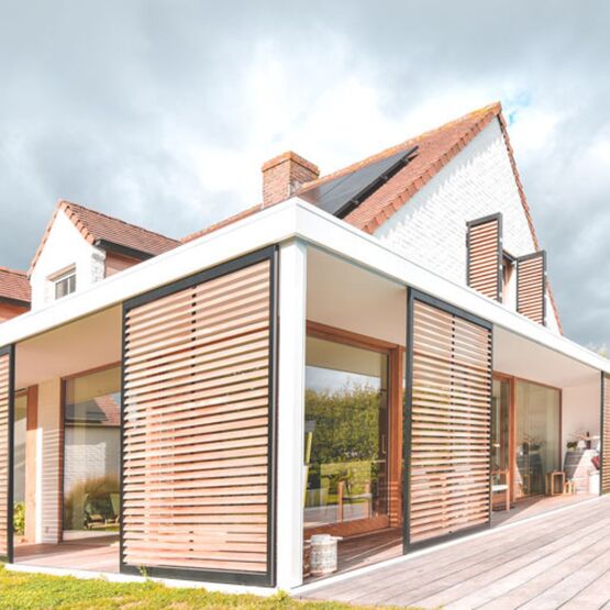  DucoSlide LuxFrame (XXL) | Brise-soleil à panneaux coulissants - DUCO VENTILATION & SUN CONTROL