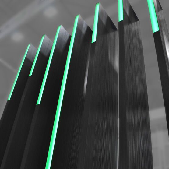  DucoSun Cubic Design | Lames brise-soleil à LED intégrées - Brise-soleil à lames orientables