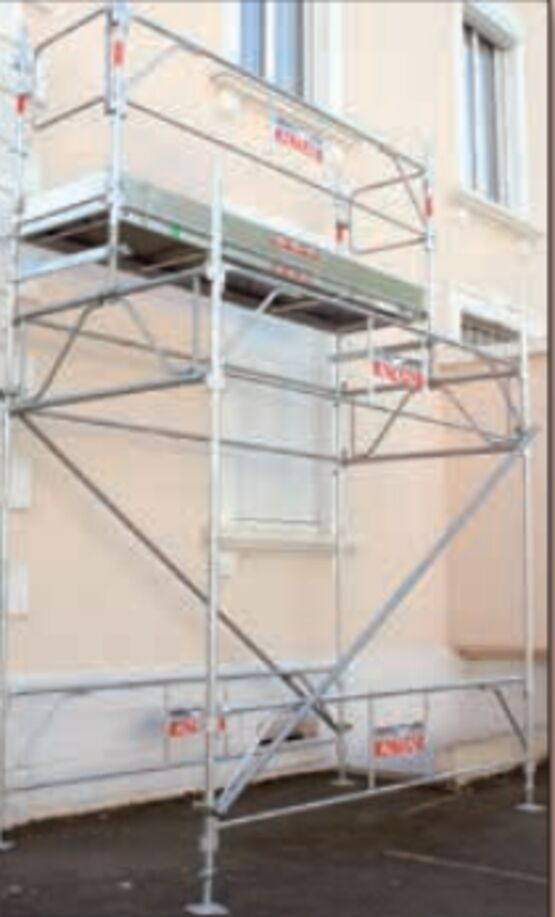  Échafaudage fixe pour façadiers, peintres et charpentiers | EFSSL80 - Echafaudage fixe
