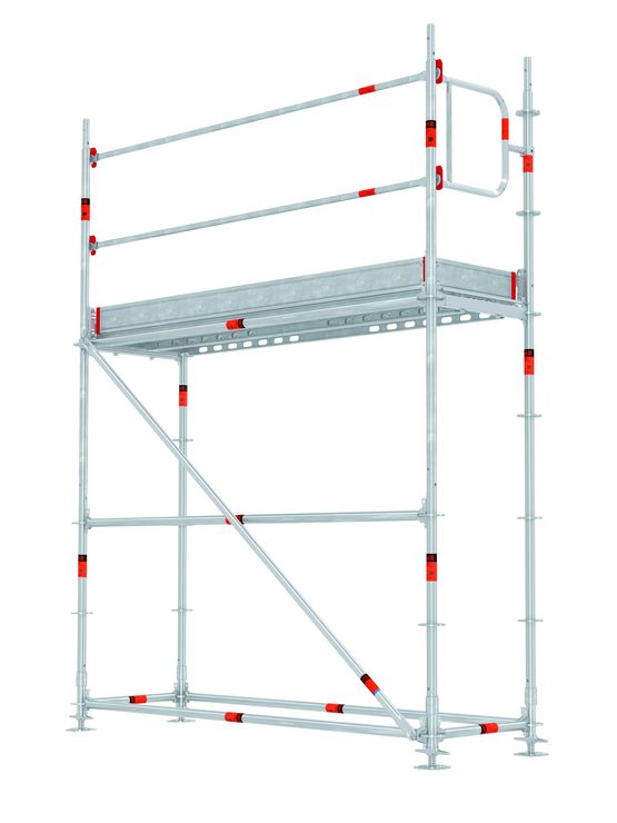Echafaudage léger et résistant à montage sans outil par clips sécurisés | Uni-Safe