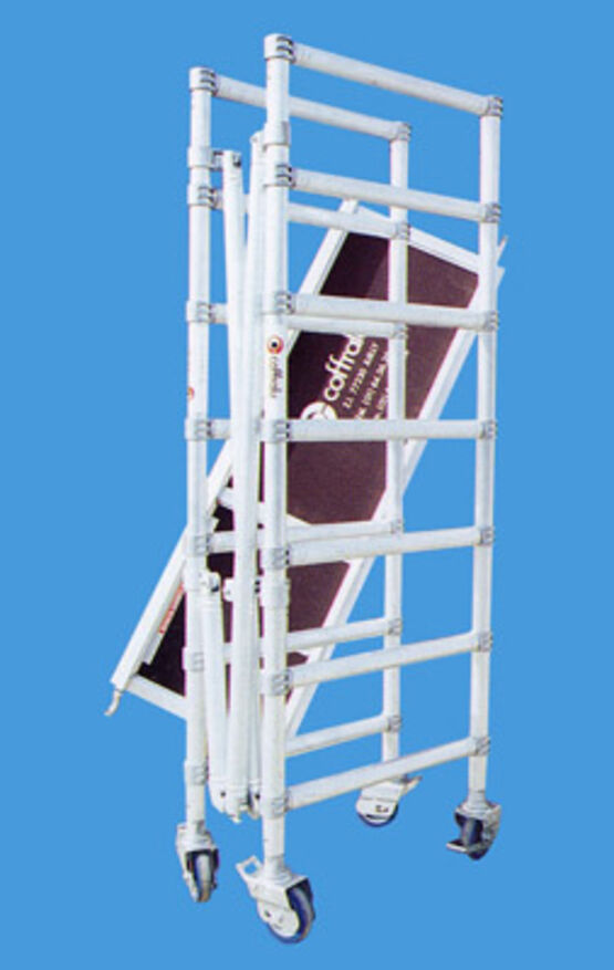  Echafaudage pliable et transportable | Coffrapide - COFFRALU GROUPE