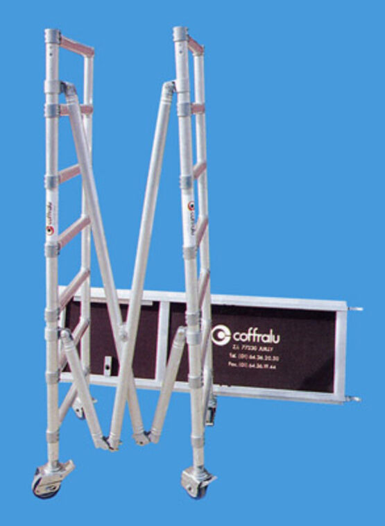  Echafaudage pliable et transportable | Coffrapide - Echafaudages roulants