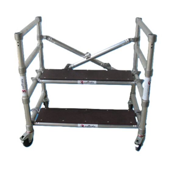  Échafaudage roulant | Cofrajunior en aluminium pliable - COFFRALU GROUPE