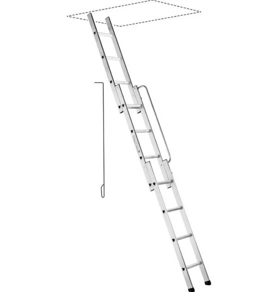 Echelle escamotable aluminium coulissante | LAPEYRE SERVICES