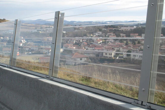 Ecran acoustique transparent absorbant/isolant | TRA 01 - Écran antibruit, anti-inondation, barrière de protection