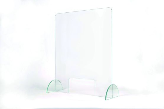  Ecran de protection en verre sanitaire auto-désinfectant | Hygia Glass - RIOU GLASS