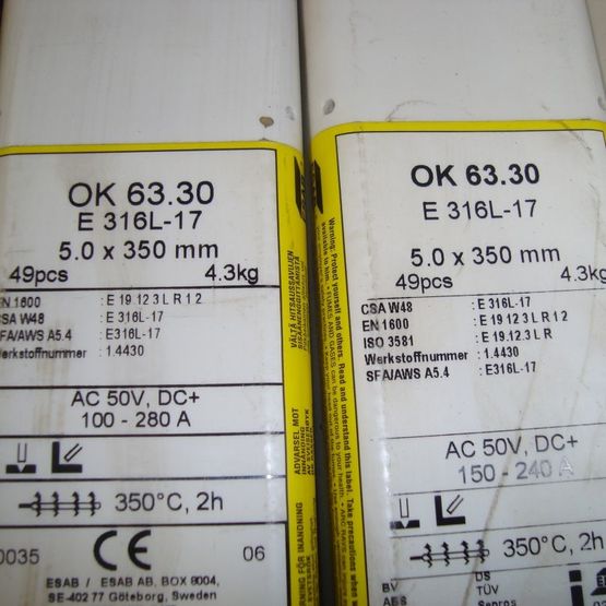  Electrodes de soudage | OK 63.30 - Matériel de soudure