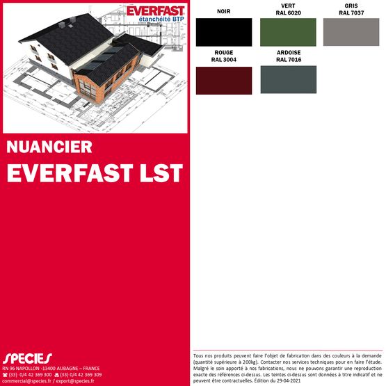  Enduit à base de bitume élastomère à haute élasticité | EVERFAST LST - EVERFAST