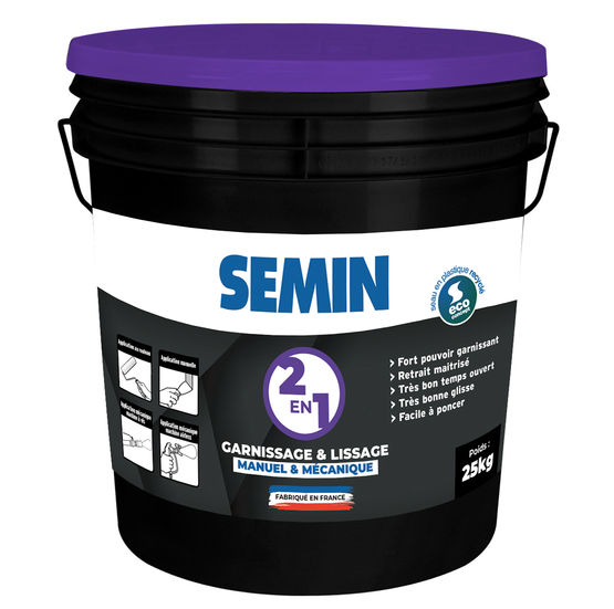 Enduit Airless de garnissage et lissage | SEMIN 2 en 1 G&amp;L 