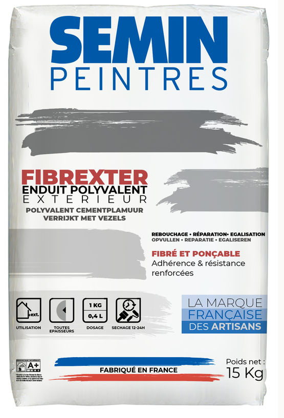 FIBREXTER Enduit ciment de rebouchage et de réparation fibré Manuel — free download