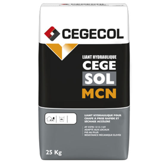 Enduit de dressage de sol liant hydraulique autolissant classé P3 à base de sulfate de cal | CEGESOL MCN