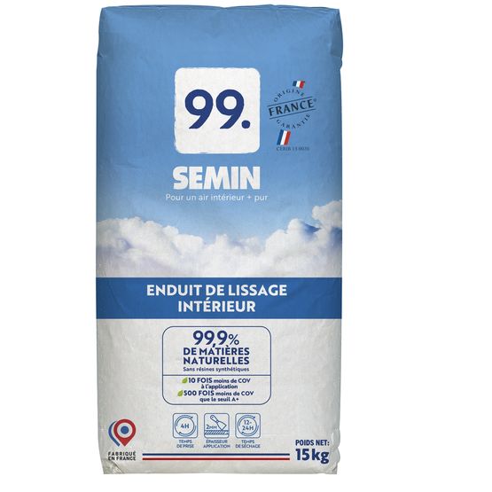 Semin 99 : Enduit de lissage intérieur en poudre — Batiproduits