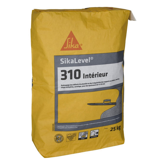 Les produits   Poudre et liant - Ragréage sol autolissant p3  25kg