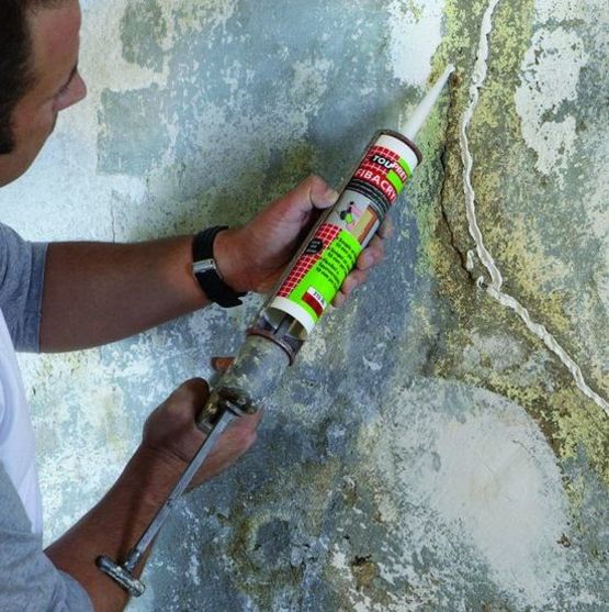 Enduit de rebouchage pour intérieur ou extérieur | Toupret Fibacryl - TOUPRET