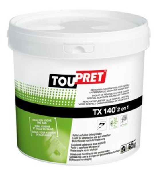Enduit de rénovation spécial pièces humides | Toupret TX140 - produit présenté par TOUPRET