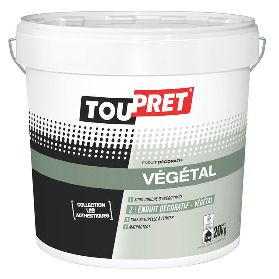 Enduit décoratif à cirer pour un décor végétal et naturel | Toupret Végétal  - TOUPRET
