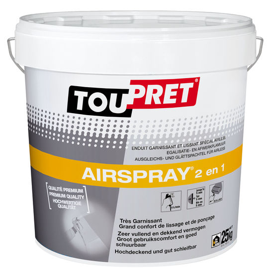 Enduit garnissant et lissant spécial airless | Toupret Airspray G