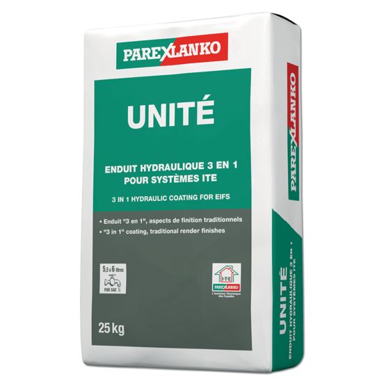  Enduit minéral épais 3 en 1 pour système ITE sous enduit | Unité - PAREXLANKO (GROUPE SIKA)