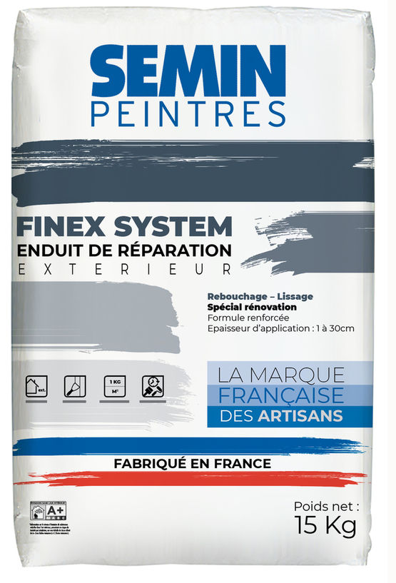 Enduit polyvalent de rebouchage, réparation et lissage | FINEX SYSTEM 