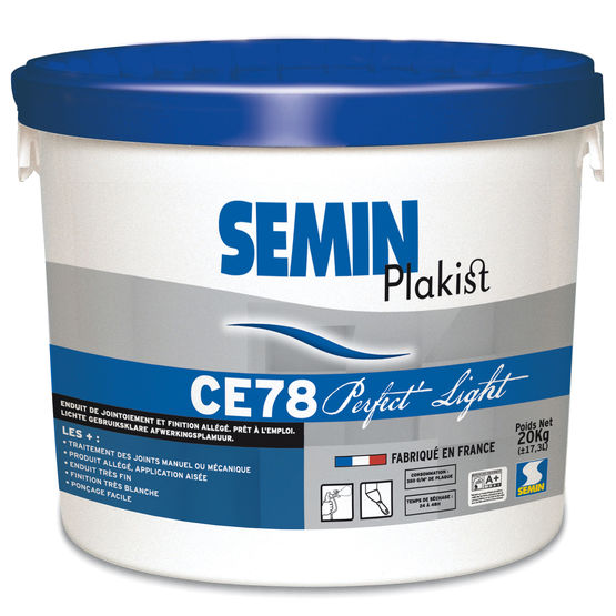  Enduit pour joints de plaques de plâtre | CE 78 PERFECT’LIGHT - SEMIN