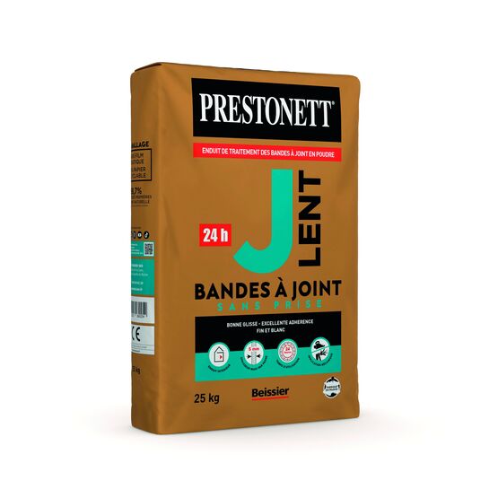  Enduit sans prise de traitement des bandes à joint et lissage de fond | Prestonett J Lent - BEISSIER