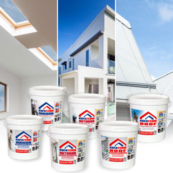  Enduit thermo-réflecteur pour façades | KOFATERM EXTERIEUR - Enduit d'isolation par l'extérieur