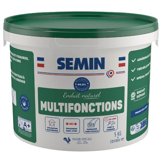  Enduits naturels de lissage, rebouchage ou multifonctions | SEMIN  - SEMIN