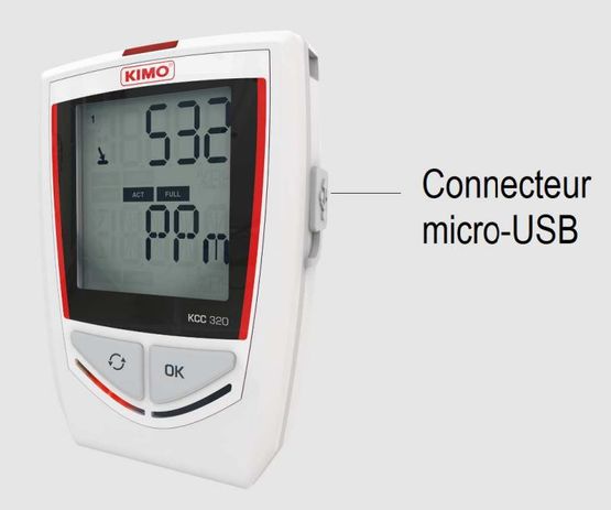 ENREGISTREUR THERMO/HYGROMETRE AUTONOME USB AVEC AFFICHAGE - L