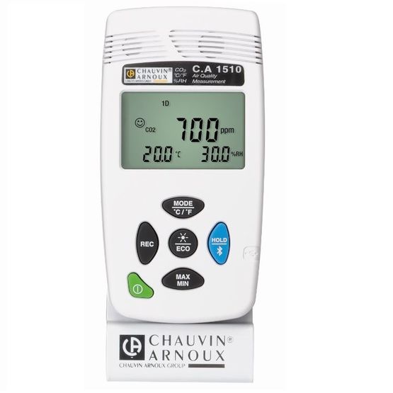 Enregistreur avec affichage digital (CO2, Température, Humidité) pour mesure de la Qualité de l&#039;Air Intérieur | C.A 1510