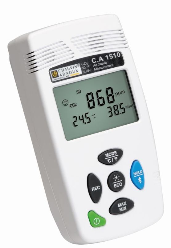  Enregistreur avec affichage digital (CO2, Température, Humidité) pour mesure de la Qualité de l&#039;Air Intérieur | C.A 1510 - CHAUVIN ARNOUX