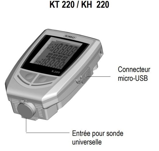Enregistreurs de température et d’humidité | Kiostock KT 220 / KH 220 / KTT 220    - produit présenté par KIMO