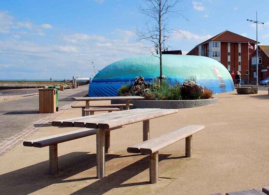 Ensemble de pique-nique acier-bois SCROLL | TABSCROLL  - produit présenté par NORCOR