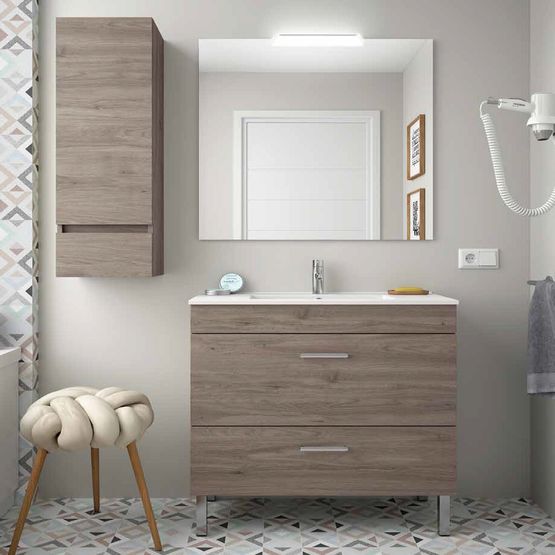 Salgar ALMAGRO : Ensemble meuble salle de bain à pieds / sol – Batiproduits