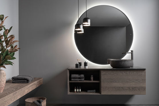 Ensemble meuble Strato Inbani + vasque Prime et miroir Origin