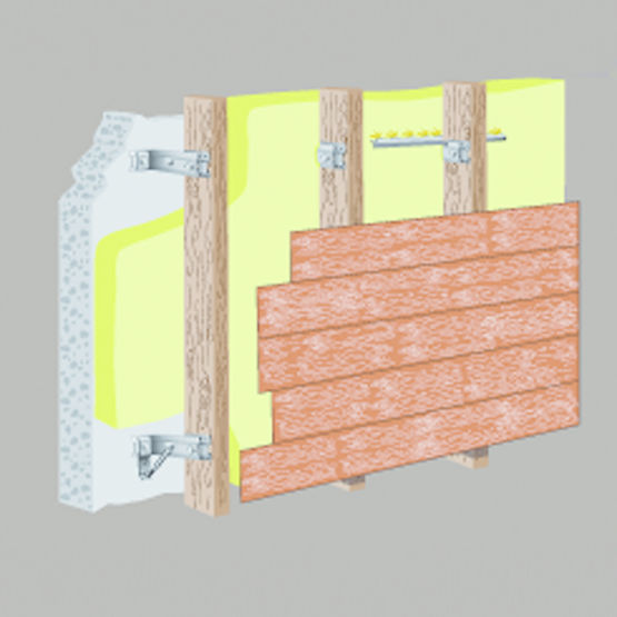 Equerre pour la fixation de structures porteuses | Système d&#039;isolation thermique par l&#039;extérieur