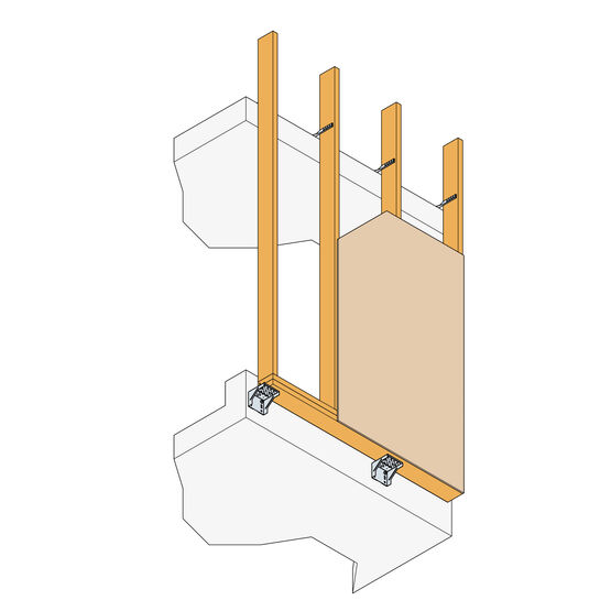 Équerre pour murs rideaux | ACW - produit présenté par SIMPSON STRONG-TIE