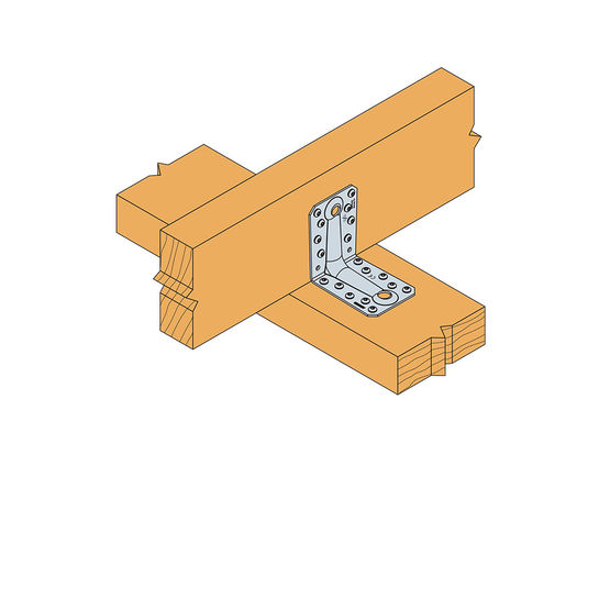  Équerre renforcée en acier galvanisé pour charpentes et ossatures bois | ABR9020 - SIMPSON STRONG-TIE