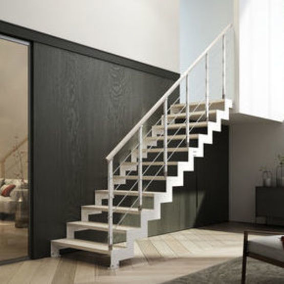 Escaliers niveau escalier en métal FHWA niveaux Feu Galvanisé Profondeur 27 cm Largeur 80 cm 