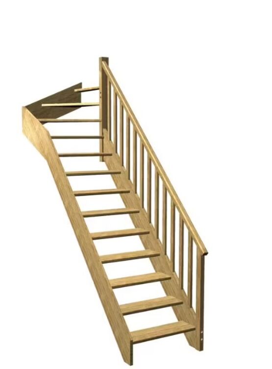 Escalier Aria quart tournant haut rampe Idéal | LAPEYRE SERVICES