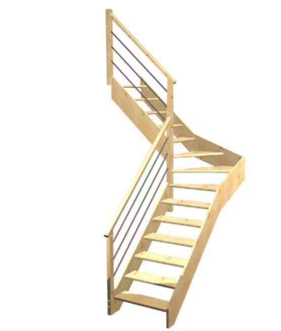 Escalier Aria quart tournant intermédiaire rampe Régate tubes inox | LAPEYRE SERVICES