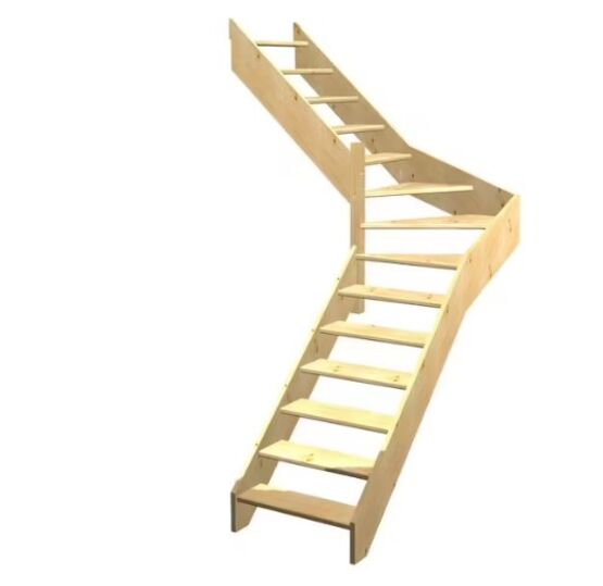 Escalier Aria quart tournant intermédiaire sans rampe | LAPEYRE SERVICES