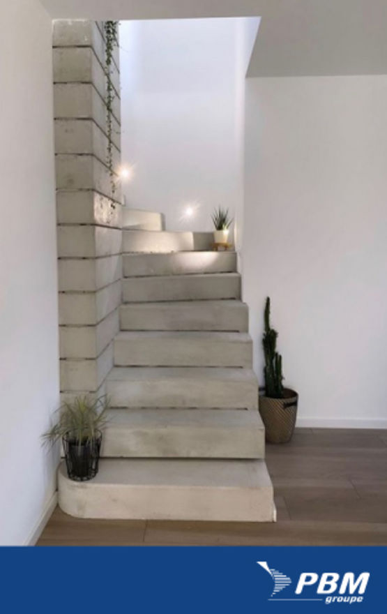 Escalier béton en kit préfabrique ESCALAKIT B2M  - produit présenté par PBM GROUPE