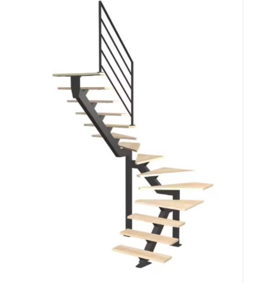 Escalier Elliot double quart tournant intermédiaire rampe Fera | LAPEYRE SERVICES