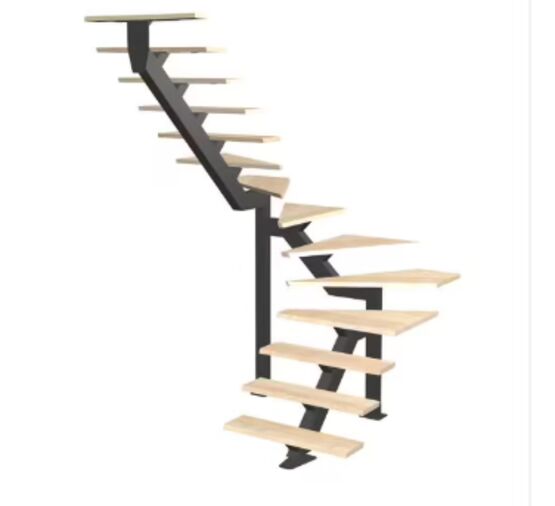 Escalier Elliot double quart tournant intermédiaire sans rampe | LAPEYRE SERVICES