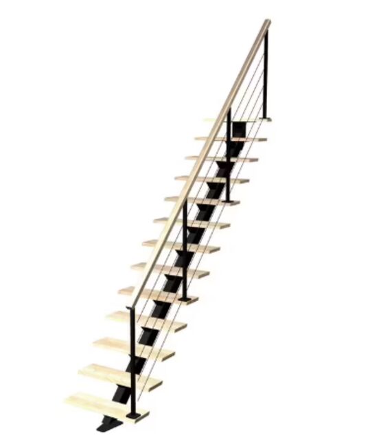 Escalier Elliot droit rampe Cubik câbles | LAPEYRE SERVICES