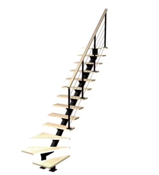 Escalier Elliot quart tournant bas rampe Cubik câbles | LAPEYRE SERVICES