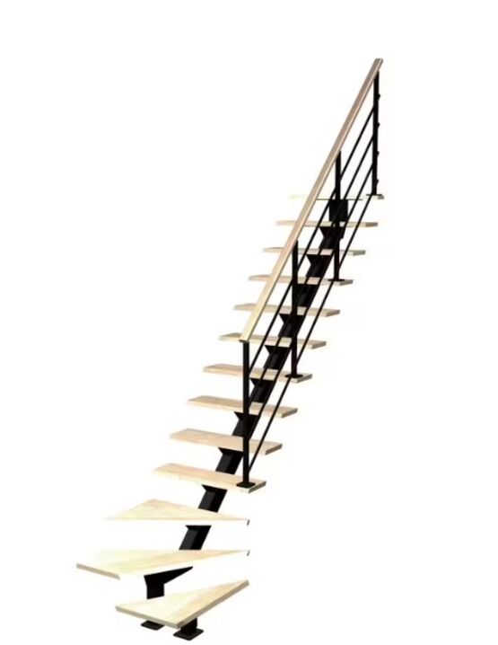 Escalier Elliot quart tournant bas rampe Eva | LAPEYRE SERVICES
